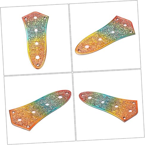 ملحقات لوحة التحكم المعدنية 4 من Toyvian لأجزاء الجيتار الكهربائي ولوحة التحكم في الجيتار وإكسسوارات الجيتار ولوحة التحكم ذات الطراز العتيق واستبدال الجسر in Kuwait