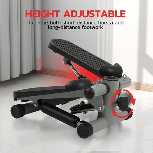 Mini Step Exercise Stepper with LCD Display, Step Machine with Removable Resistance Band Anti -Slip Foot Pedal in Saudi Arabia