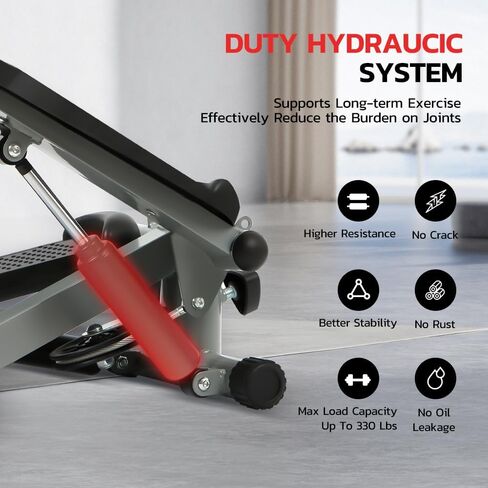 Mini Step Exercise Stepper with LCD Display, Step Machine with Removable Resistance Band Anti -Slip Foot Pedal in Saudi Arabia