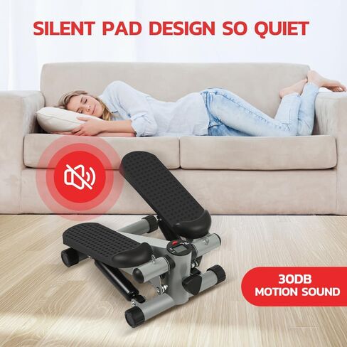 Mini Step Exercise Stepper with LCD Display, Step Machine with Removable Resistance Band Anti -Slip Foot Pedal in Saudi Arabia