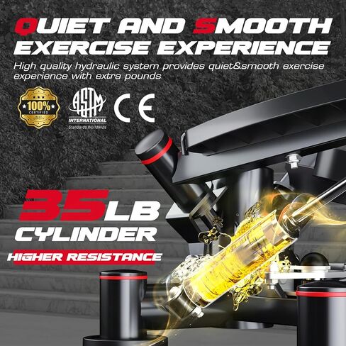 KeppiFitness Steppers for Exercise at Home, Stair Stepper with Resistance Bands, 400LB Capacity Stepper Machine, Advanced Type Twist Stepper for Cardio Workout Leg Training Hip Extension in Kuwait