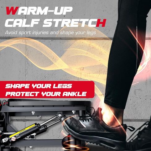 KeppiFitness Steppers for Exercise at Home, Stair Stepper with Resistance Bands, 400LB Capacity Stepper Machine, Advanced Type Twist Stepper for Cardio Workout Leg Training Hip Extension in Kuwait