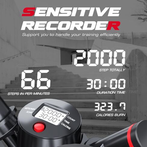 KeppiFitness Steppers for Exercise at Home, Stair Stepper with Resistance Bands, 400LB Capacity Stepper Machine, Advanced Type Twist Stepper for Cardio Workout Leg Training Hip Extension in Kuwait