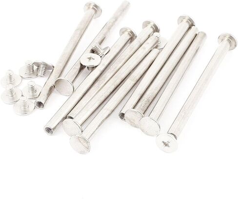uxcell Screw Post Female 5x55mm Belt Buckle Binding Bolts Leather Fastener 10 Sets in Saudi Arabia