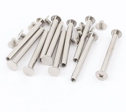 uxcell Screw Post Female 5x55mm Belt Buckle Binding Bolts Leather Fastener 10 Sets in Saudi Arabia