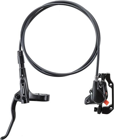 مجموعة فرامل قرص هيدروليكي BUCKLOS Shimano MT200 MTB، أمامي يسار 800 مم خلفي يمين 1550 مم رافعات فرامل هيدروليكية للدراجة الجبلية مع فرجار عالمي هو/PM لمسار MTB XC، دراجة إلكترونية، دراجة سمينة 1 in Saudi Arabia