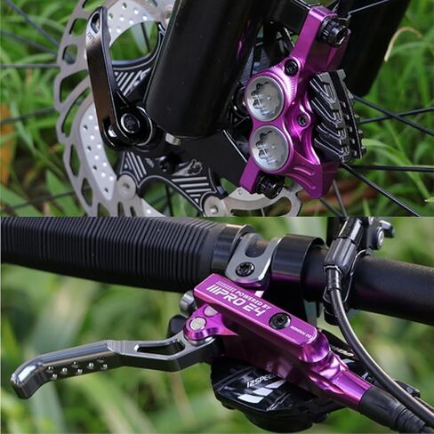 مجموعة فرامل قرصية هيدروليكية BUCKLOS IIIPRO MTB 4 مكابس أمامية 800 مم وخلفية 1550 مم مع وسادة فرامل سيراميك للدراجات الجبلية (مسبقة النزف)... in Kuwait