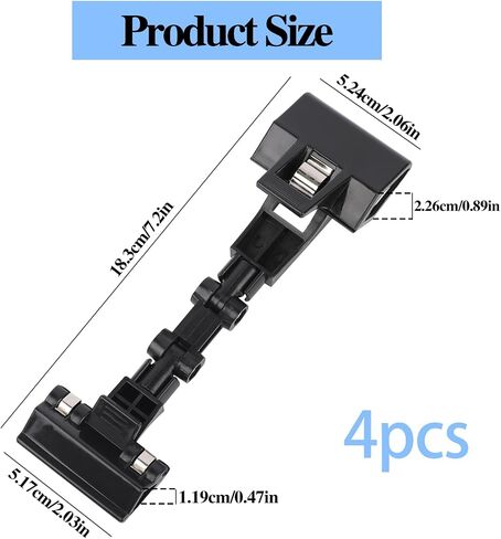 4 Pack Document Holder Adjustable for Typing Flexible Documents Holder Foldable Paper Copy Holder Clip Rotatable Handy Artist Supplies Holder for Computer Monitor Canvas Clamp in Saudi Arabia