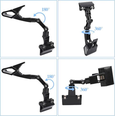 4 Pack Document Holder Adjustable for Typing Flexible Documents Holder Foldable Paper Copy Holder Clip Rotatable Handy Artist Supplies Holder for Computer Monitor Canvas Clamp in Saudi Arabia