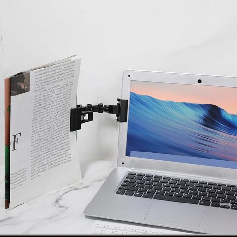 4 Pack Document Holder Adjustable for Typing Flexible Documents Holder Foldable Paper Copy Holder Clip Rotatable Handy Artist Supplies Holder for Computer Monitor Canvas Clamp in Saudi Arabia