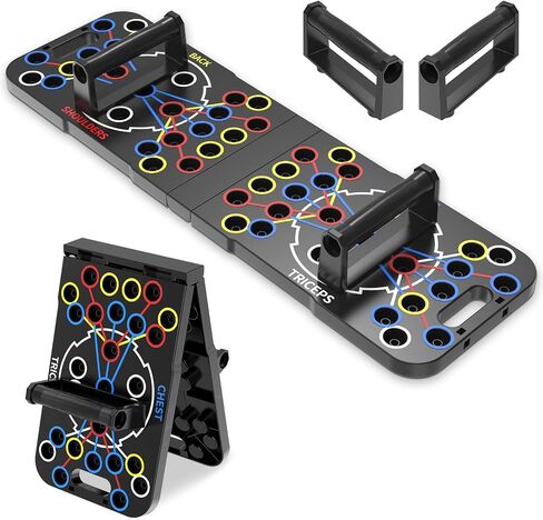Push Up Board,Home Workout Equipment Portable Multi-Function Foldable 56 in 1 Push Up Bar, Push Up Handles for Floor,Strength Training Equipment for Men & Women in Saudi Arabia