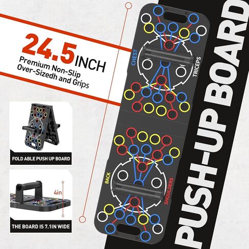 Push Up Board,Home Workout Equipment Portable Multi-Function Foldable 56 in 1 Push Up Bar, Push Up Handles for Floor,Strength Training Equipment for Men & Women in Saudi Arabia