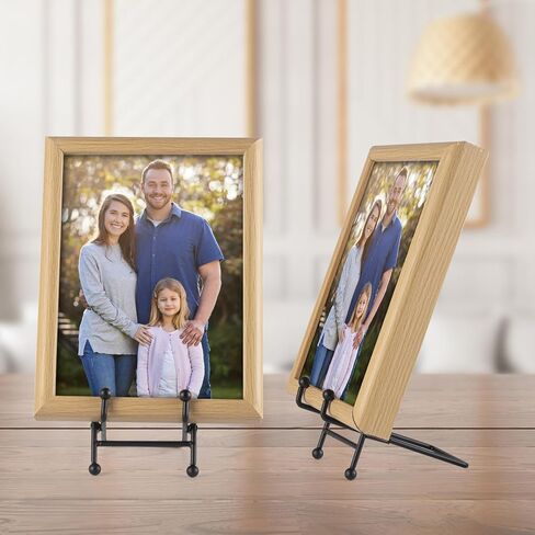 Plate Stand 3 Pack Display Stand Metal Book Holder Stand Black Picture Holder Stand Small Plate Stand Metal Frame Plate Display Stand for Picture Decorative Platter Book Photo Easel (4.5 In/3Pack) in Kuwait