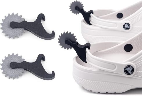 Croc Spurs-Croc أحذية رعاة البقر للرجال والنساء مع نتوءات - ملحقات التمساح - مشابك صغيرة متوافقة مع كروكس - محفزات التمهيد لسحر رعاة البقر المرح لحذائك in Kuwait