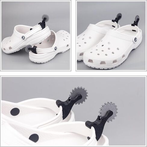 Croc Spurs-Croc أحذية رعاة البقر للرجال والنساء مع نتوءات - ملحقات التمساح - مشابك صغيرة متوافقة مع كروكس - محفزات التمهيد لسحر رعاة البقر المرح لحذائك in Kuwait