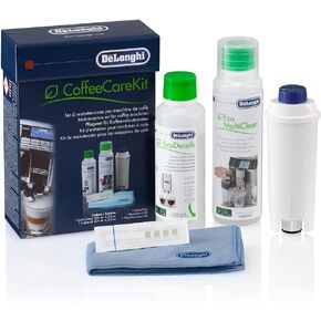De'Longhi Coffee Care Kit, Essential Coffee Machine Maintenance Products, Suitable for Coffee Machines with filters, DLSC306, Black