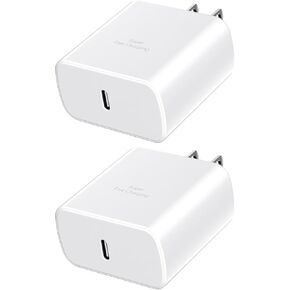 Samsung S24 Super Fast Charger, 2Pack 45W USB-C Super Fast Charging Brick Plug Wall Charger Adapter Block-PD GaN Power PPS Charger for Galaxy S24/S23/S22 Ultra Plus/S20/Z Fold6/Z Flip6/Tab S10/S9