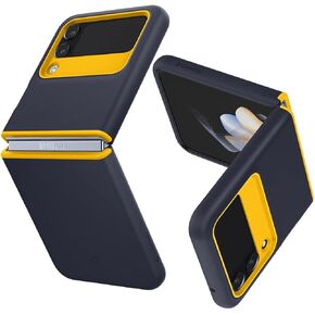 Caseology Nano Pop Silicone Case Compatible with Samsung Galaxy Z Flip 4 Case (2022) - Blueberry Navy
