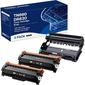 TN660 Toner Cartridge High Yield Replacement Compatible for Brother TN 660 TN-660 TN630 Work with HL-L2300D HL-L2305W HL-L2360DW MFC-L2740DW MFC-L2700DWR DCP-L2540DN Printer(Black,4 Pack)