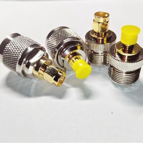 4Pcs UHF Male PL259 & Female SO239 to SMA Male Female RF Coax Coaxial Connector Adapter 4- Pack