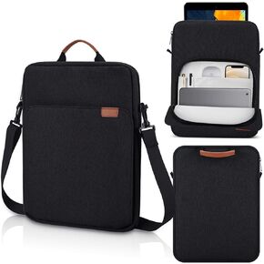 12.9-14.2 Inch Tablet Sleeve Bag for Samsung Galaxy Tab S9 S8 Ultra 14.6 inch,13" iPad Air M2/Pro M4,12.9" iPad Pro/MacBook Air 13.6"/MacBook Pro 14.2" /Surface Laptop 2024/Surface Pro 11 10 Case-Blue