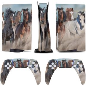 Black Fire Dragon 5 Skin Controller Accessories Cover Skins Anime Vinyl Cover Sticker Full Set for 5 Disc Edition