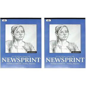 Jack Richeson - 100213 Newsprint Pad, 32 lbs, 18 x 24 Inches, 100 Sheets