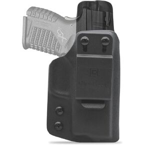 Clip & Carry IWB Kydex Holster for The Springfield XD-S 4" 9mm/.40 Pistol - Inside Waistband Concealed Carry - Audible Click Retention - Adjus. Cant - Claw Compatible - USA Veteran Made