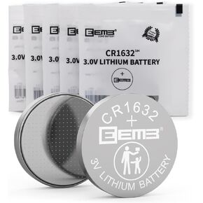EEMB 5PCS CR1632 Battery 3V Lithium Batteries Li-MnO₂ Button Battery 1632 Battery ECR1632,DL1632 Replacement Battery