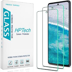 HPTech (2 Pack) Screen Protector for Motorola Moto Edge Plus 2022 Tempered Glass, Anti Scratch, Bubble Free, Case Friendly