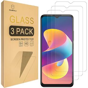 واقي شاشة Mr.Shield متوافق مع TCL 50 LE [يناسب إصدار الحافظة] [زجاج مقسى] [3 عبوات] [زجاج ياباني بصلابة 9H]