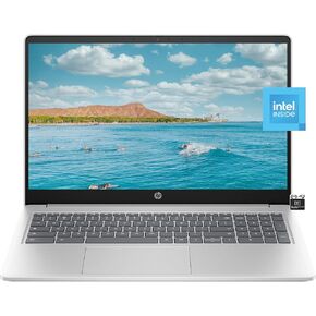 HP Chromebook Laptop Student Business (2023 Model), 15.6" HD Display, Quad-Core Intel N200 Processor (Upto 3.7GHz), 8GB RAM, 64GB eMMC, HD Webcam,WiFi, UHD Graphics, Chrome OS+HubxcelAccessory