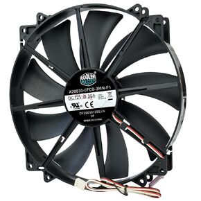 for Cooler Master A20030-07CB-3MN-F1 Chassis Cooling Fan, 200×200×30mm DC12V 0.42A 3-pin DF2003012SEMN CF Cooling Fan Black