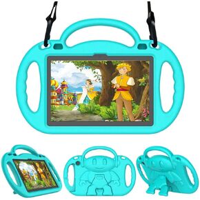 حافظة أطفال لجهاز Fire HD 8 Plus Tablet، حافظة Fire HD 8 2022/2020 مع حزام كتف، حافظة حماية متينة بمقبض مقاوم للصدمات لجهاز Amazon Kindle Fire HD 8 2022/2020، زهري in Kuwait