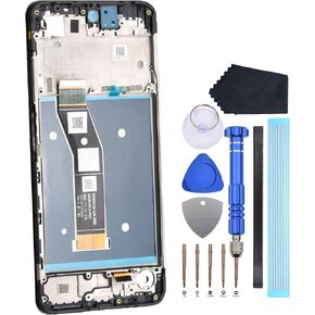 IPS LCDPre Install Screen Replacement for Motorola Moto G24 XT2423-1 Display Touch Digitizer Screen Repair Part with Screen Frame