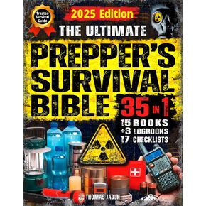 The Ultimate Prepper's Survival Bible: 35 in 1: Your Complete Guide to Surviving Any Crisis with Expert Strategies for Prepping, Gear, First Aid, Food Storage, Water Filtration, Self Defense & More