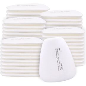 70PCS 5N11 Respirator Filter Cotton, BEAUKAU 5N11 Filter for Respirator 6200, 6800, 7502, 6502 Respirator Filter Against Dust and Particulate