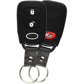 For 05-17 Hyundai Tuscon 06-17 Accent 07-12 Santa Fe Rubber Keyless Entry Remote Key Fob Skin Cover 2btn
