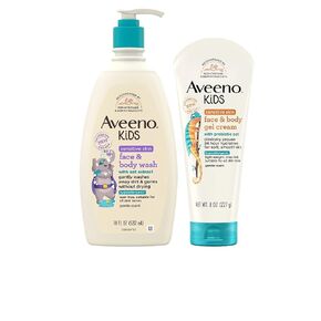 Aveeno Kids Sensitive Skin Face & Body Wash with Oat Extract, Gently Washes Away Dirt & Germs Without Drying, Tear-Free & Suitable for All Skin Tones, Hypoallergenic, 18 fl. Oz