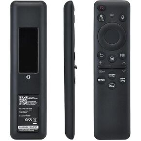Solar Charging Remote Control Replacement BN59-01432A, USB-C Rechargeable, Voice Control, Compatible with Samsung QLED 4K/8K Neo, Crystal UHD, The Frame, The Serif, The Sero Smart TVs
