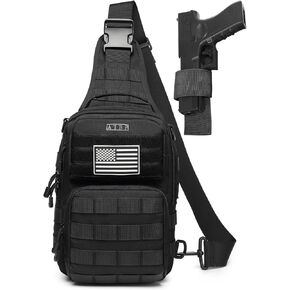 ATBP Tactical Sling Backpack Bag Pack Shoulder Holster Bag Concealed Carry Holster Crossbody Bag for Men 10L