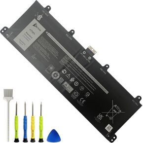 9F4FN 40Wh Battery Replacement for Dell Latitude 7320 Detachable Inspiron 14 3420 Series 7.6V 5000mAh
