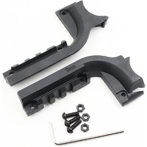 حامل محول السكك الحديدية Beretta M9 Picatinny، حامل مصباح ليزر تحت السكك الحديدية 21 مم لـ Beretta M9، مع 3 براغي و3 صواميل ومفتاح ربط سداسي