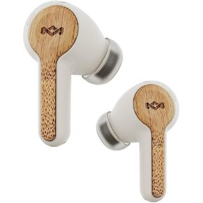House of Marley Rebel True Wireless Earbuds with Microphone, Bluetooth Connectivity, 8 Hour Battery Life with in-Case Charging, and Sustainable Materials, Signature Black