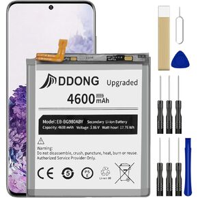 [4600mAh Upgraded] Battery for Samsung Galaxy S20 5G SM-G981U EB-BG980ABY Battery Replacement with Repair Tools