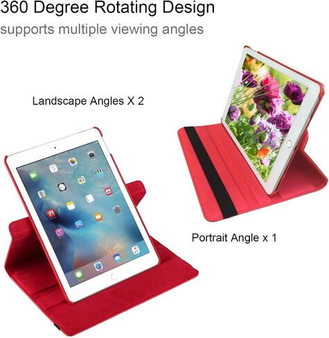 Case for ipad 9th 7th / 8th Generation 10.2 inch Model MK2K3LL/A MK2L3LL/A MK2N3LL/A, MK2P3LL/A- 360 Degree Rotating Protective Stand Cover Auto Wake Sleep (Blue) in Kuwait