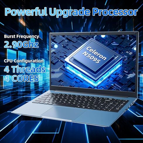 أجهزة كمبيوتر محمولة 15.6 بوصة، أجهزة كمبيوتر محمولة مع ذاكرة وصول عشوائي 36 جيجابايت و128 جيجابايت EMMC+2048 جيجابايت SSD، سيليرون N5095 رباعي النواة (حتى 2.9 جيجا هرتز)، واي فاي 6، USB 3.2، HDMI، نوع C، كمبيوتر محمول محمول، 7000 مللي أمبير، Windows 11 H in Kuwait