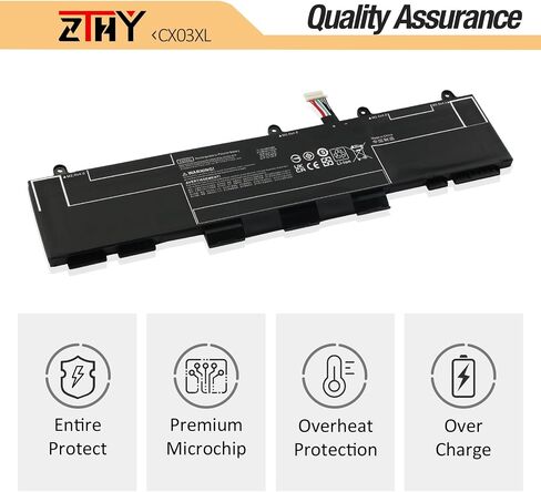 ZTHY CX03XL استبدال بطارية الكمبيوتر المحمول HP EliteBook x360 830 G7 EliteBook x360 830 G8 Series HSTNN-IB9G HSTNN-LB8R L77624-422 L77624-421 L77624-1C1 L78551-005 CX03053XL 11.55V 53Wh 4400 مللي أمبير 3 خلايا in Saudi Arabia