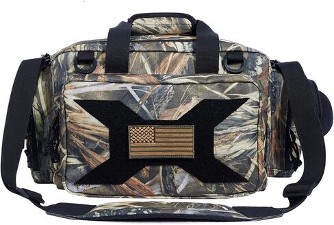 TRO&HOM Tactical Gun Range Bag for 4 Handguns, Pistol Shooting Range Bag with 15X Magazine Slots Pockets for Ammo and Essentials,Padded Shooting Range Duffle Bag for Hunting Shooting Range Sport in Saudi Arabia