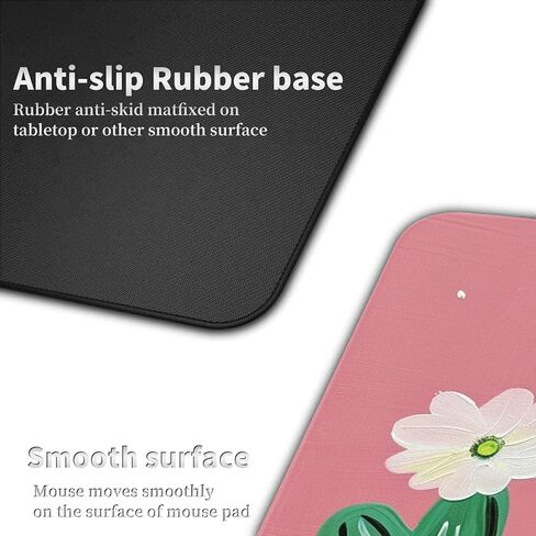 3Pcs Mouse Pad Set, Cherry Blossom Landscape Large Gaming Mouse Pad with Stitched Edge, Ergonomic Memory Foam Keyboard Wrist Support and Mouse Wrist Rest Cushion, Pain Relief Non-Slip Desk Pad Combo in Kuwait
